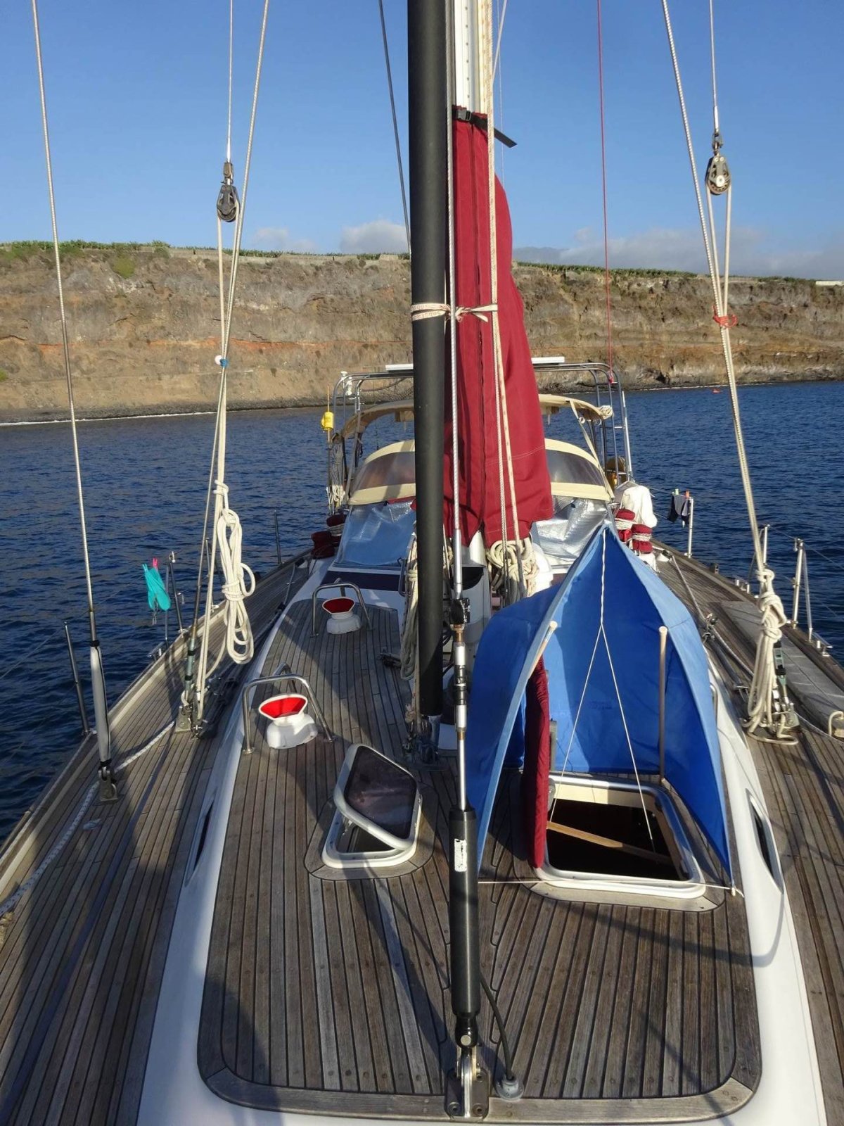 Anchored outside the marina