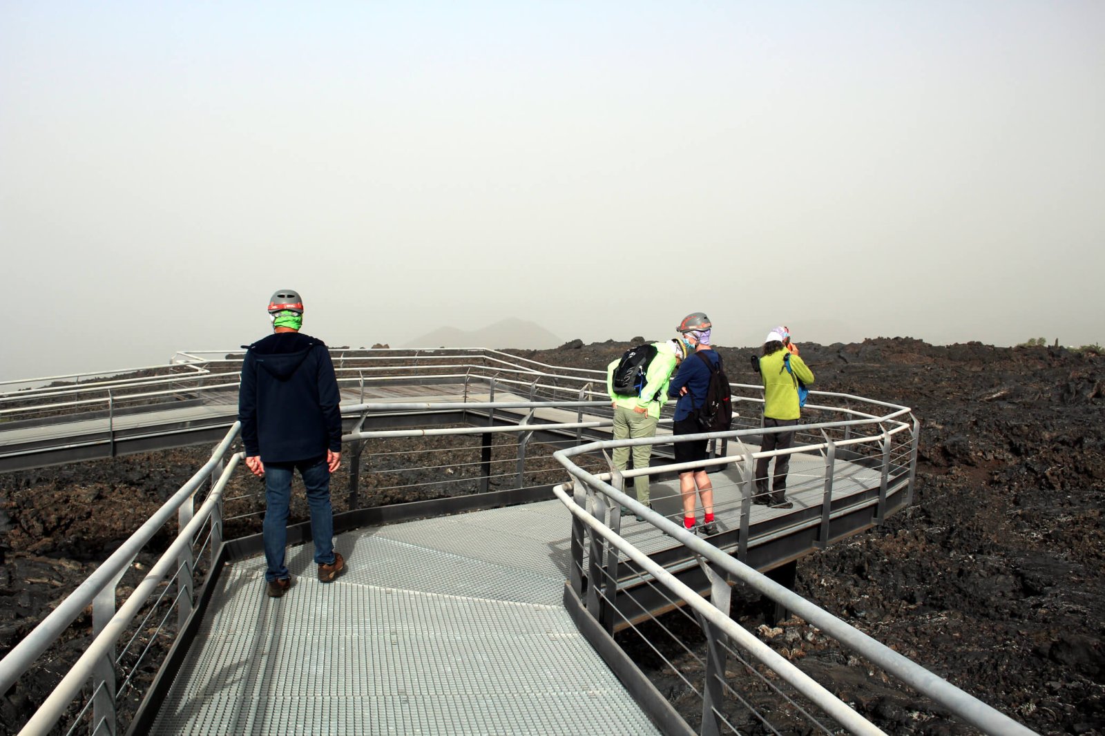 Walking through the lava field